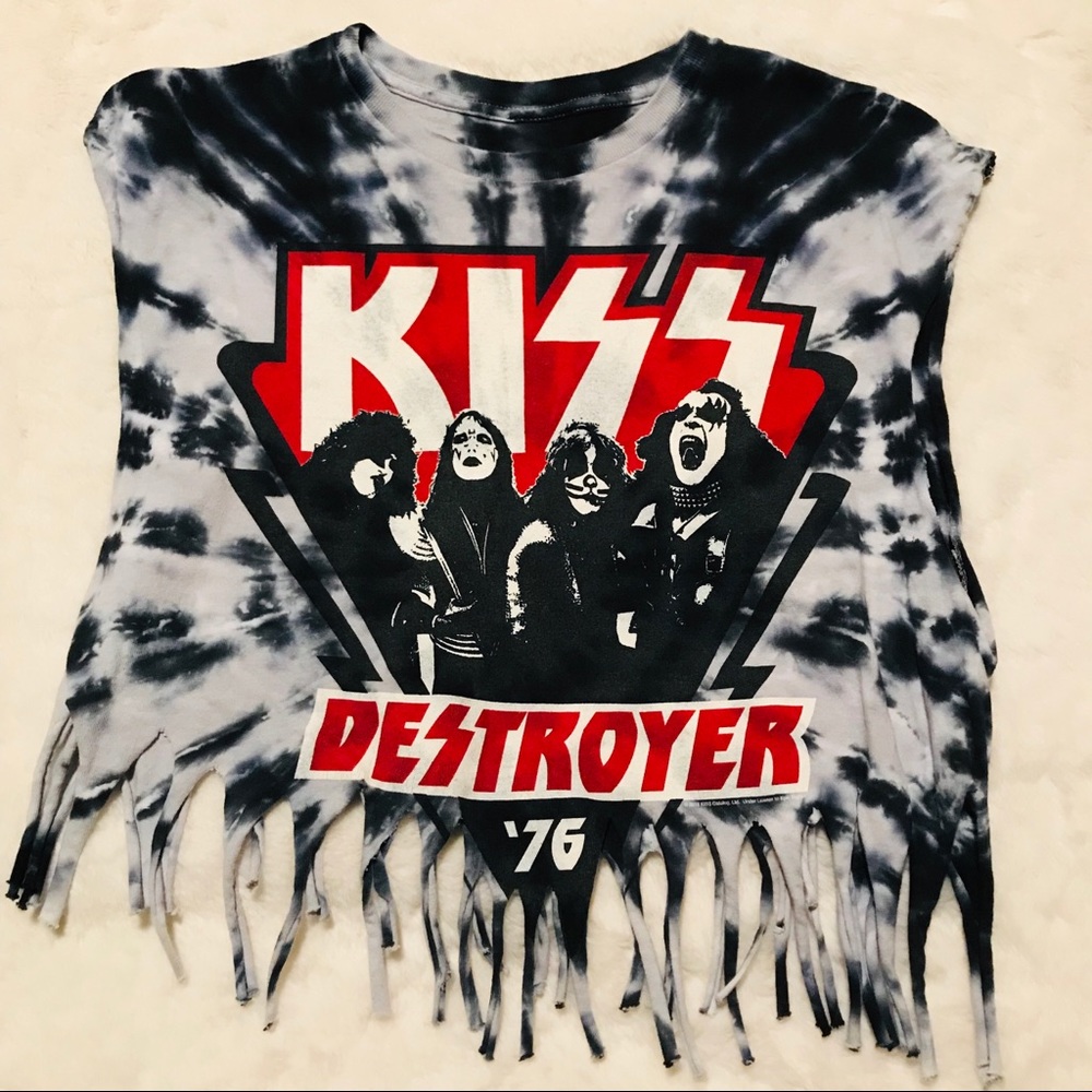 KISS Destroyer Vintage Tie-Dye Concert Tee